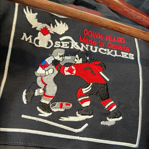 Moose Knuckles Blue Ski & Snow Jacket with Fur-Trimmed Hood - Picture 3 of 11